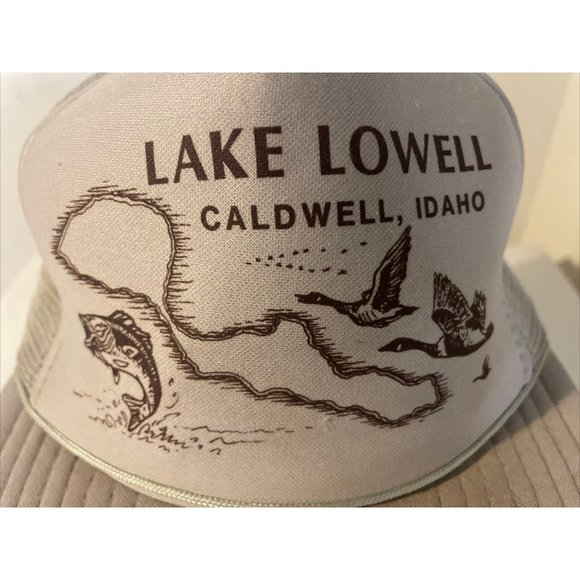 Vintage Idaho Lake Lowell Truckers Mesh Hat - Picture 3 of 10